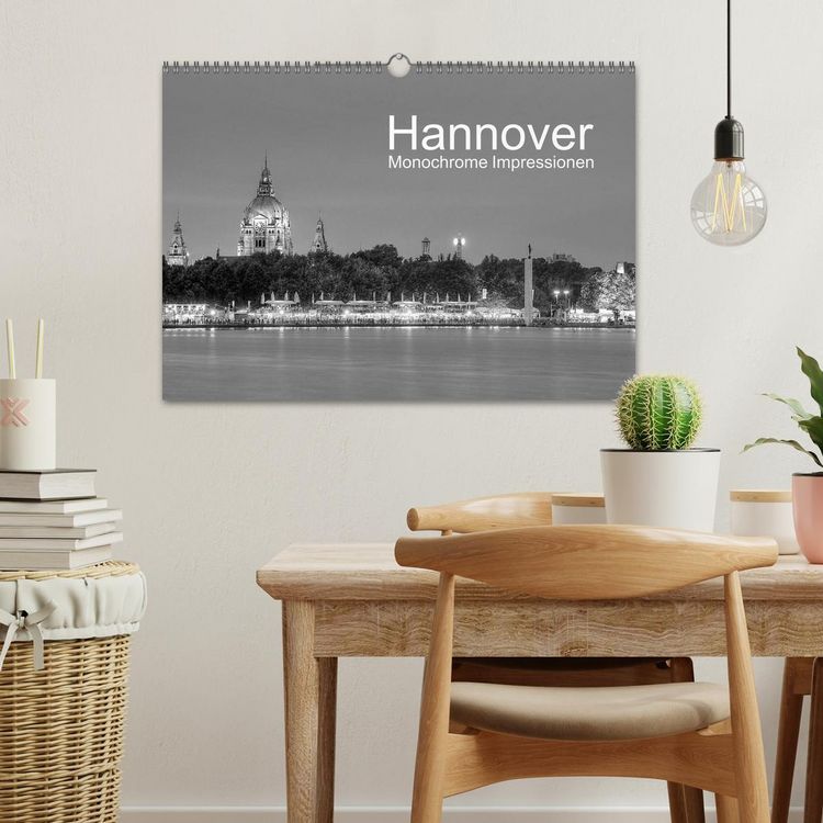 Produktbild: Hannover Monochrome Impressionen (Wandkalender 2026 DIN A3 quer), CALVENDO Monatskalender
