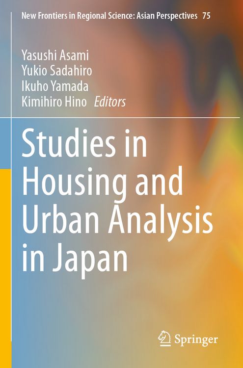 Produktbild: Studies in Housing and Urban Analysis in Japan