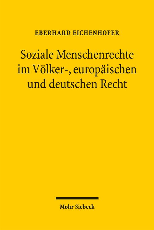 Produktbild: Soziale Menschenrechte im V&ouml;lker-, europ&auml;ischen und deutschen Recht