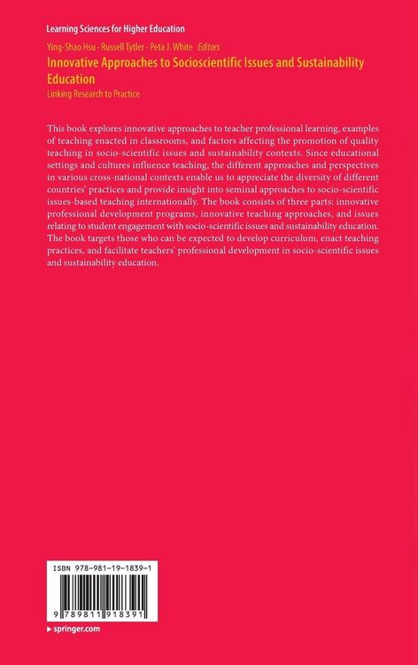 Produktbild: Innovative Approaches to Socioscientific Issues and Sustainability Education