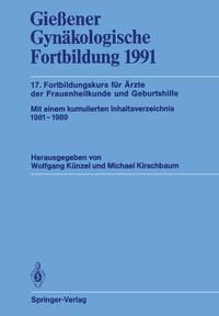 Produktbild: Gie&szlig;ener Gyn&auml;kologische Fortbildung 1991