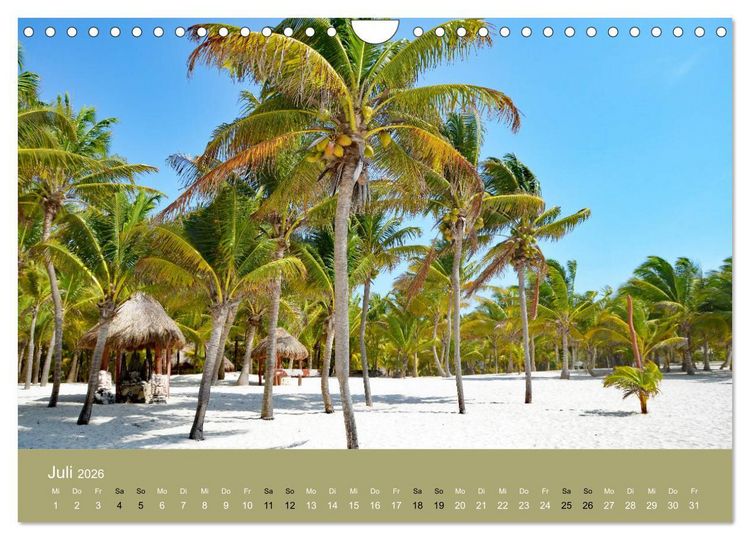 Produktbild: Mexiko - ein traumhaftes Paradies (Wandkalender 2026 DIN A4 quer), CALVENDO Monatskalender