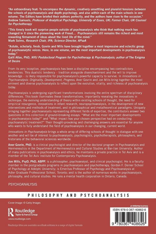 Produktbild: Innovations in Psychoanalysis