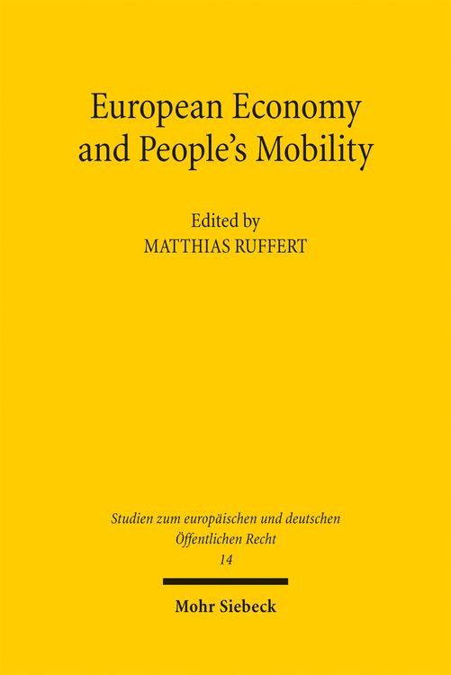 Produktbild: European Economy and People's Mobility