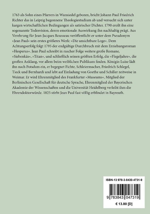 Produktbild: Leben des Quintus Fixlein