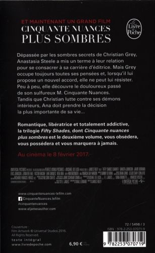 Produktbild: Cinquante Nuances Plus Sombres (Fifty Shades, Tome 2) - Edition Film