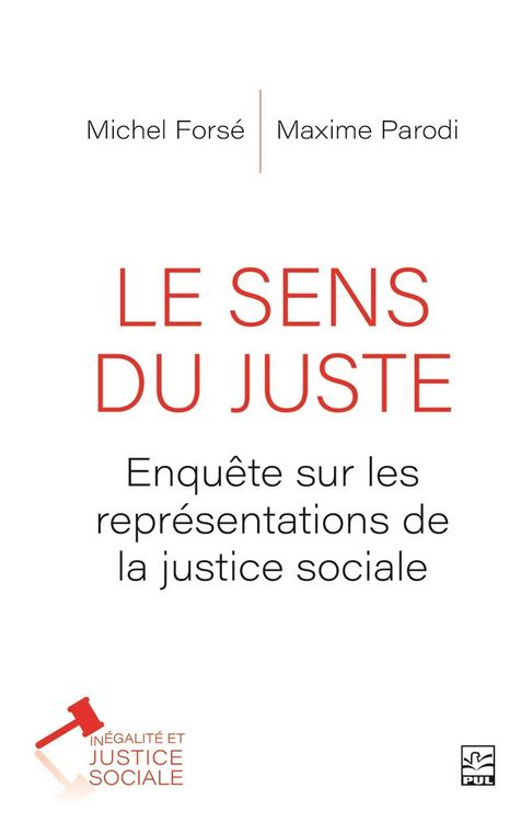 Produktbild: Le sens du juste. Enqu&ecirc;te sur les repr&eacute;sentations de la justice sociale