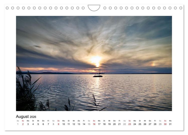 Produktbild: Steinhuder Meer Impressionen (Wandkalender 2026 DIN A4 quer), CALVENDO Monatskalender
