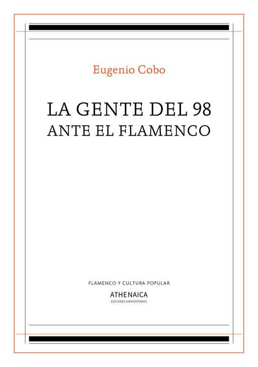 Produktbild: La gente del 98 ante el flamenco