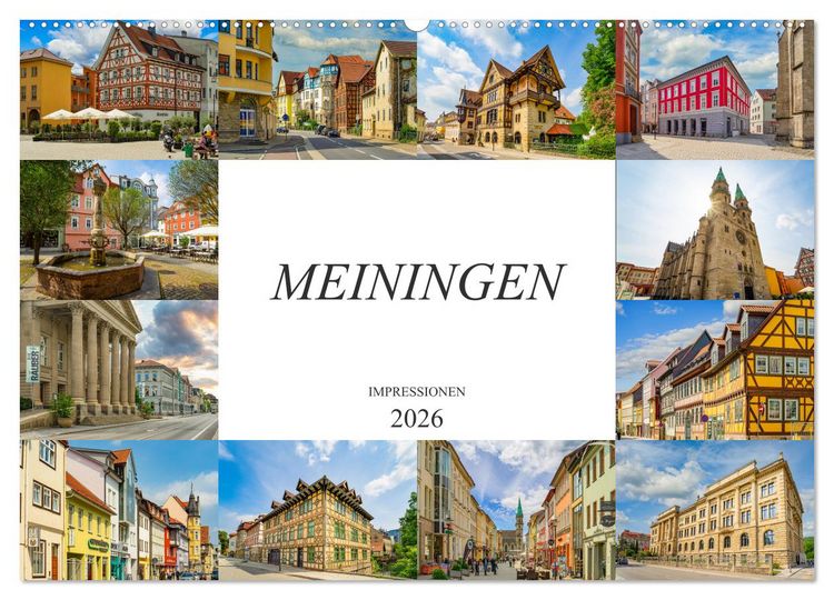 Produktbild: Meiningen Impressionen (Wandkalender 2026 DIN A2 quer), CALVENDO Monatskalender