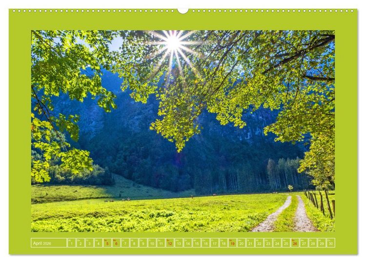 Produktbild: Herzliche Gr&uuml;&szlig;e aus Kuchl (hochwertiger Premium Wandkalender 2026 DIN A2 quer), Kunstdruck in Hochglanz