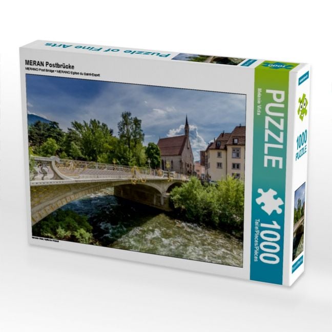 Produktbild: CALVENDO Puzzle MERAN Postbr&uuml;cke | 1000 Teile Lege-Gr&ouml;&szlig;e 64x48cm Foto-Puzzle f&uuml;r gl&uuml;ckliche Stunden
