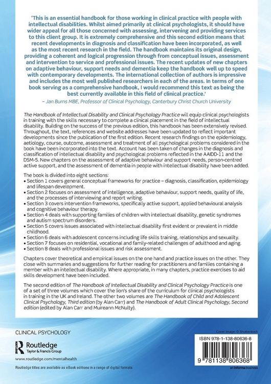 Produktbild: The Handbook of Intellectual Disability and Clinical Psychology Practice
