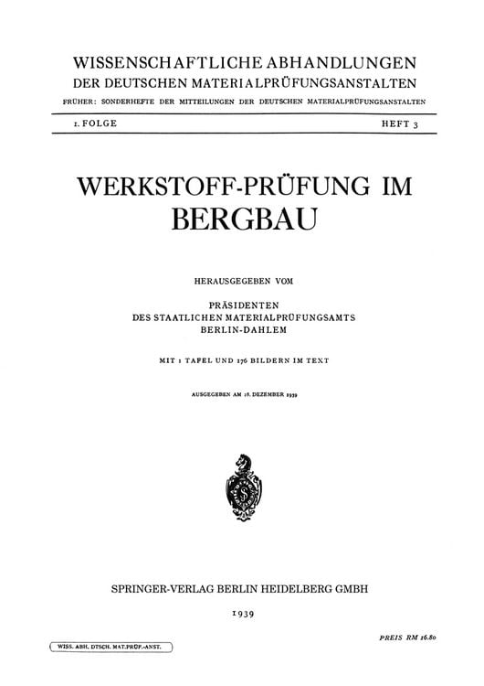 Produktbild: Werkstoff-Pr&uuml;fung im Bergbau