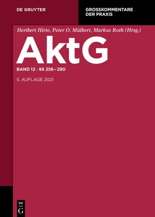 Produktbild: Aktiengesetz / &sect;&sect; 256-290
