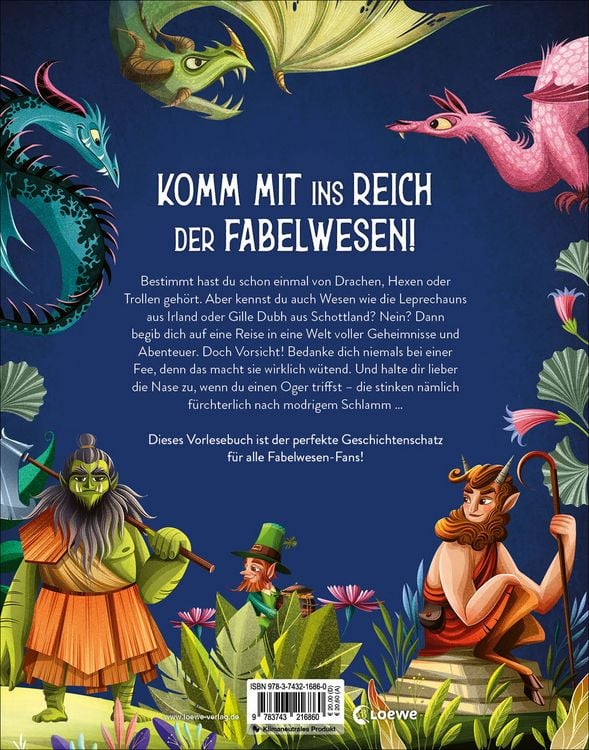 Produktbild: Mein großes Vorlesebuch von Drachen, Feen und anderen Fabelwesen