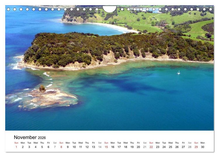 Produktbild: New Zealand's Stunning Coastline (Wall Calendar 2026 DIN A4 landscape), CALVENDO 12 Month Wall Calendar