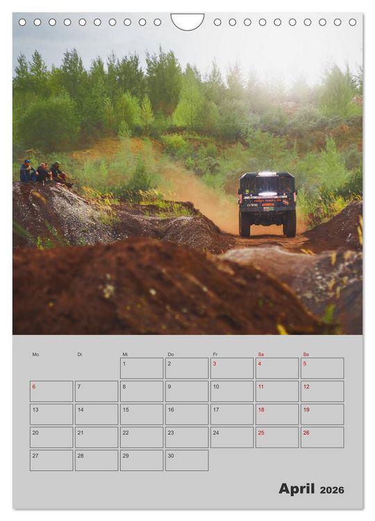 Produktbild: RALLYE RAID - Saison Planer (Wandkalender 2026 DIN A4 hoch), CALVENDO Monatskalender