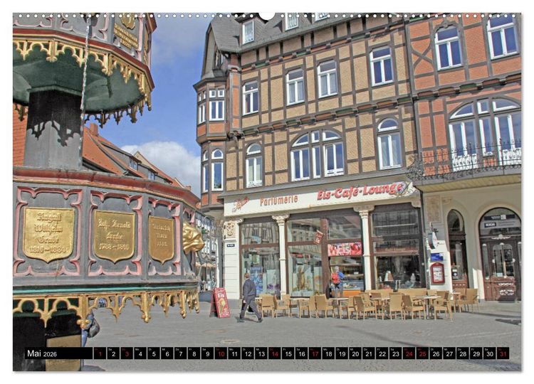 Produktbild: Wernigerode - Fachwerkstadt am Harz (hochwertiger Premium Wandkalender 2026 DIN A2 quer), Kunstdruck in Hochglanz
