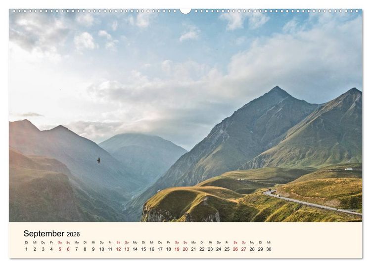 Produktbild: Der Kaukasus - Entdeckungen zwischen Asien und Europa (Wandkalender 2026 DIN A2 quer), CALVENDO Monatskalender