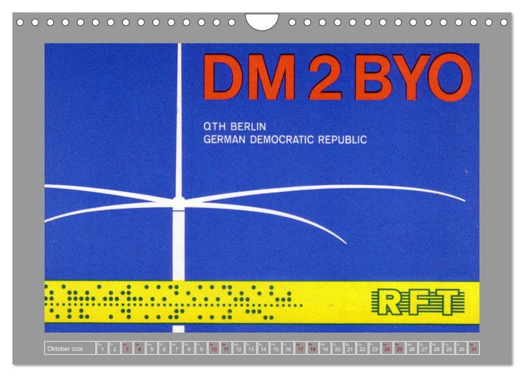 Produktbild: Amateurfunk in Ost-Berlin (Wandkalender 2026 DIN A4 quer), CALVENDO Monatskalender