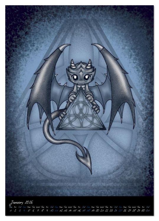 Produktbild: Gothic Fantasy Animals (Desk Calendar 2026 DIN A5 portrait), CALVENDO 12 Month DeskCalendar