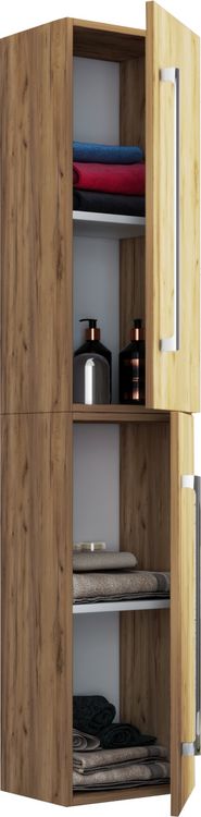 Produktbild: Holz Badm&ouml;bel Bad Hochschrank Badschrank Badinos 2