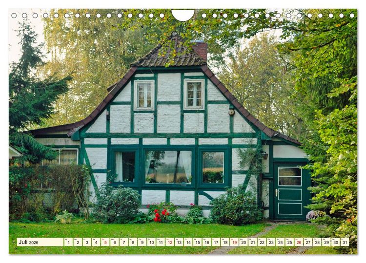 Produktbild: Baukunst Fachwerk (Wandkalender 2026 DIN A4 quer), CALVENDO Monatskalender