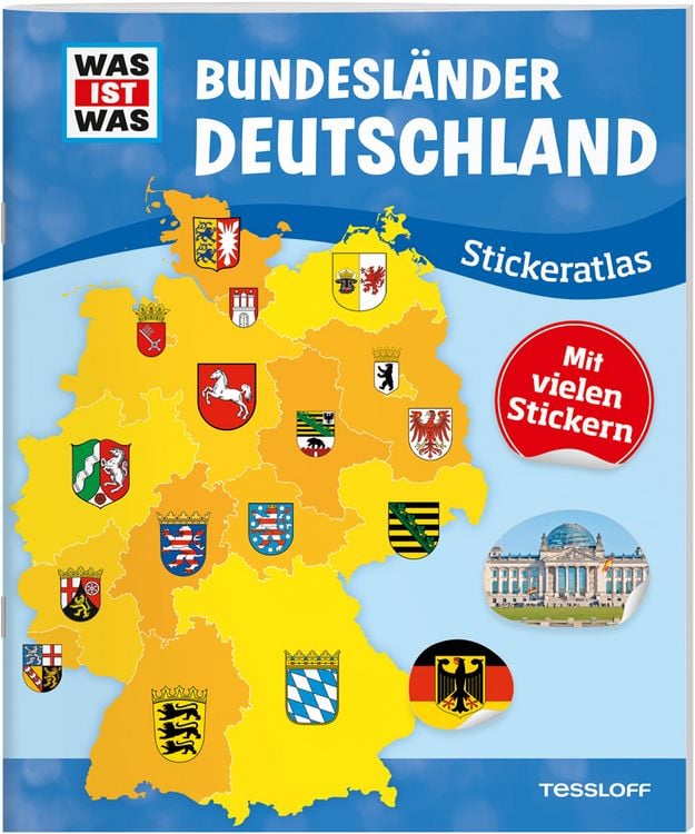 Produktbild: WAS IST WAS Sticker-Atlas Deutschland