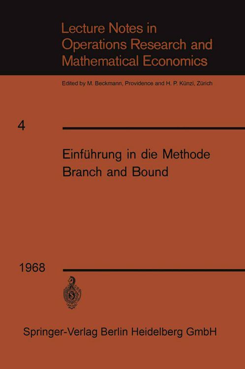 Produktbild: Einf&uuml;hrung in die Methode Branch and Bound