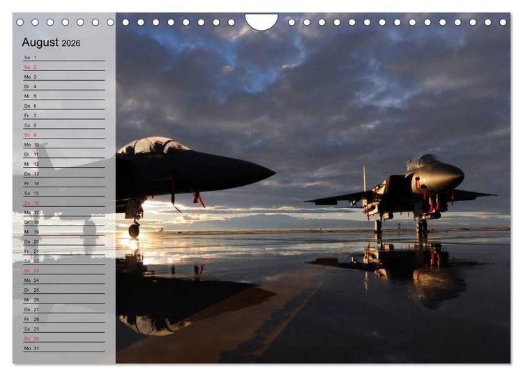 Produktbild: Kampfjets. U.S. Aircraft (Wandkalender 2026 DIN A4 quer), CALVENDO Monatskalender