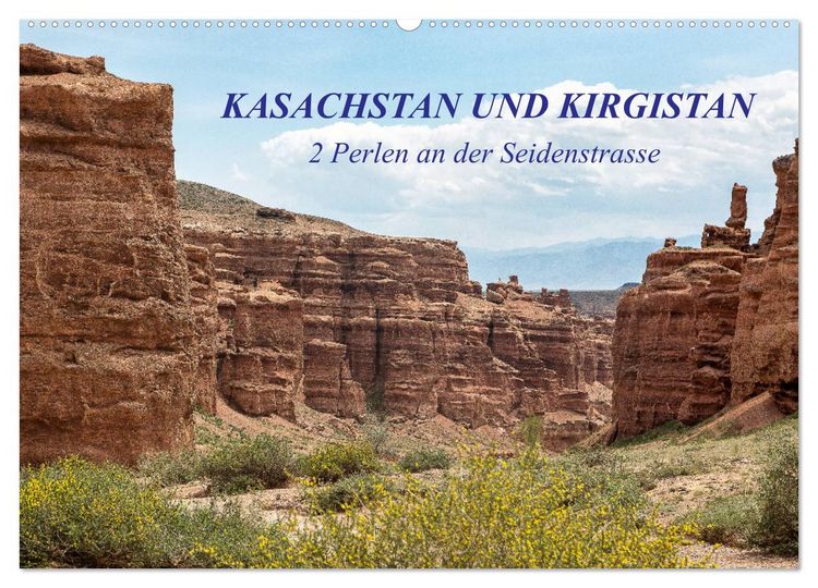 Produktbild: Kasachstan und Kirgistan (Wandkalender 2026 DIN A2 quer), CALVENDO Monatskalender