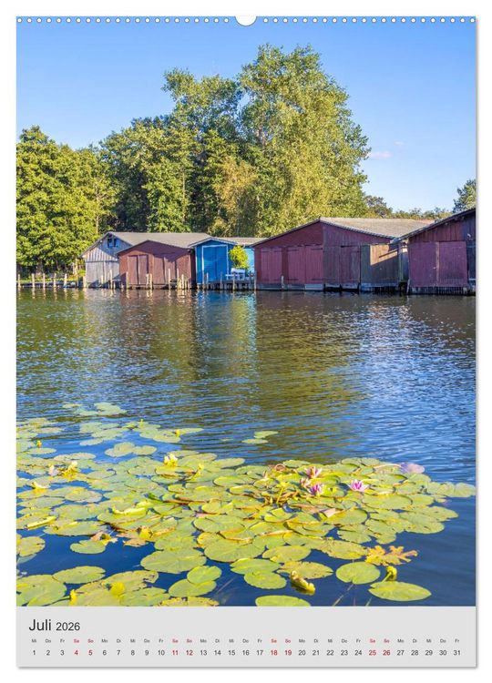Produktbild: An den gro&szlig;en Seen der Mecklenburgischen Seenplatte (hochwertiger Premium Wandkalender 2026 DIN A2 hoch), Kunstdruck in Hochglanz