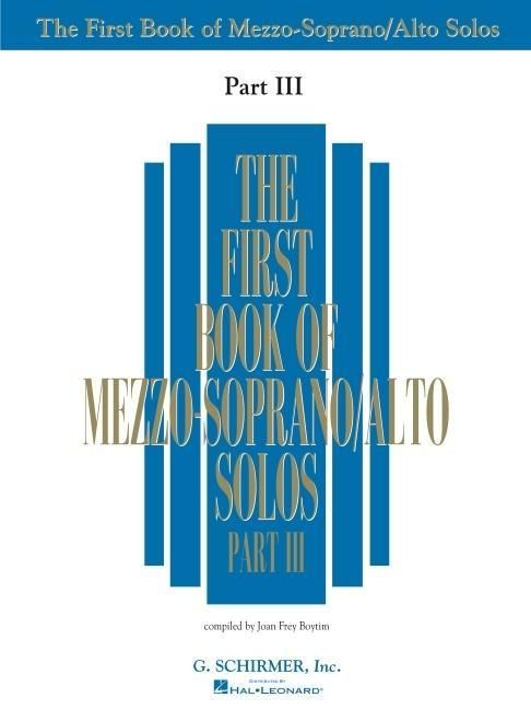 Produktbild: First Book of Mezzo-Soprano Solos - Part III