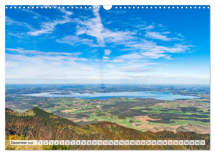 Produktbild: Wanderparadies Bayerische Alpen (Wandkalender 2026 DIN A3 quer), CALVENDO Monatskalender