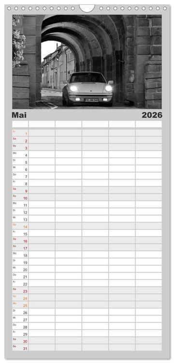 Produktbild: Familienplaner 2026 - Porsche 911 SC mit 5 Spalten (Wandkalender, 21 x 45 cm) CALVENDO
