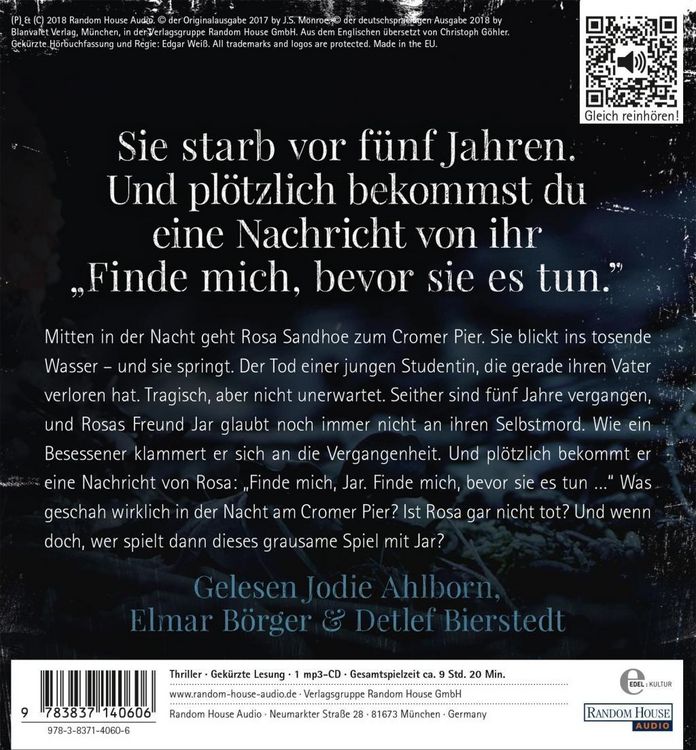 Produktbild: Monroe, J: Finde mich - bevor sie es tun