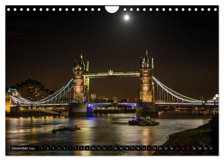 Produktbild: Wundervolles London (Wandkalender 2026 DIN A4 quer), CALVENDO Monatskalender