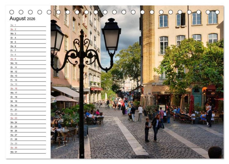 Produktbild: Frankreichs gro&szlig;e St&auml;dte - Lyon (Tischkalender 2026 DIN A5 quer), CALVENDO Monatskalender