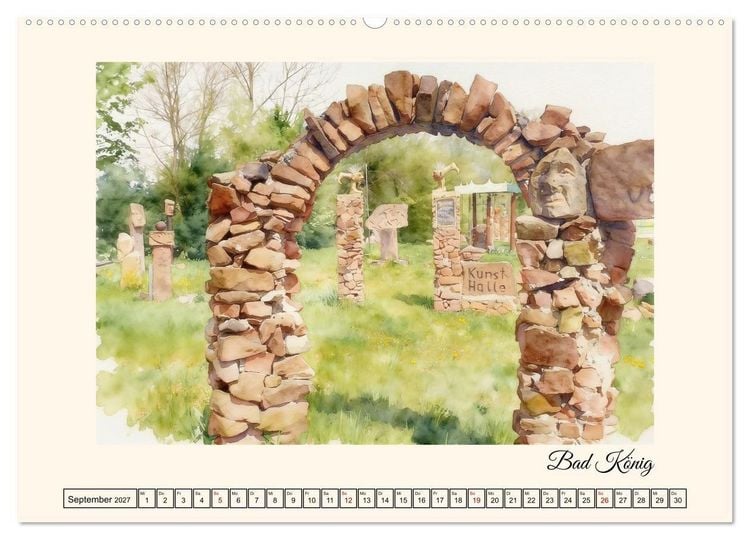 Produktbild: Erholung im Odenwald (hochwertiger Premium Wandkalender 2027 DIN A2 quer), Kunstdruck in Hochglanz