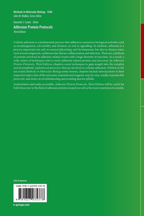 Produktbild: Adhesion Protein Protocols
