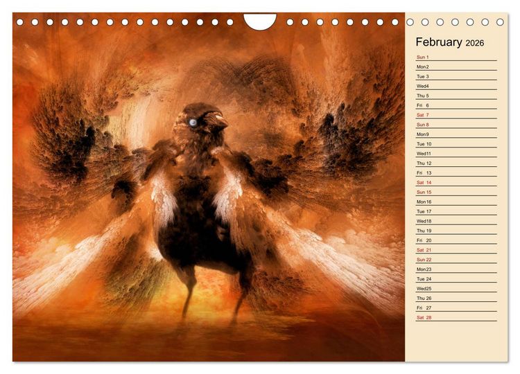 Produktbild: Fractalized creatures (Wall Calendar 2026 DIN A4 landscape), CALVENDO 12 Month Wall Calendar