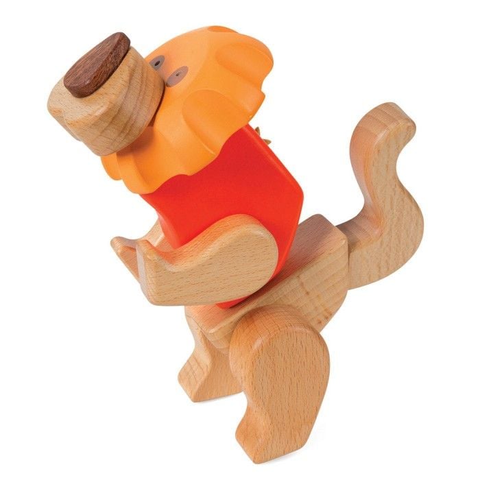 Produktbild: small foot 9835 - Kreativ-Bausatz L&ouml;we, Holz, Klick & Dreh System