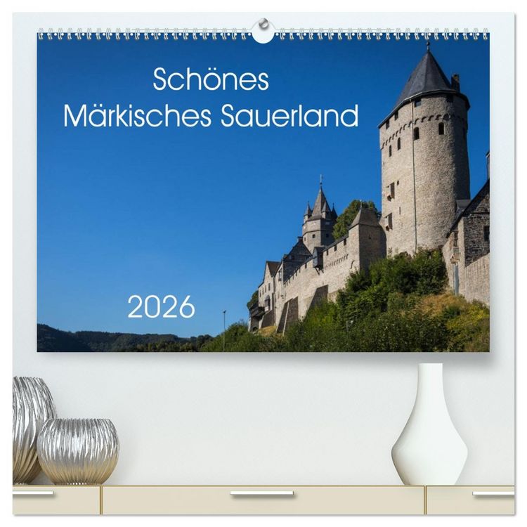 Produktbild: Sch&ouml;nes M&auml;rkisches Sauerland (hochwertiger Premium Wandkalender 2026 DIN A2 quer), Kunstdruck in Hochglanz
