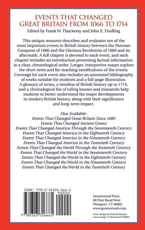 Produktbild: Events that Changed Great Britain from 1066 to 1714