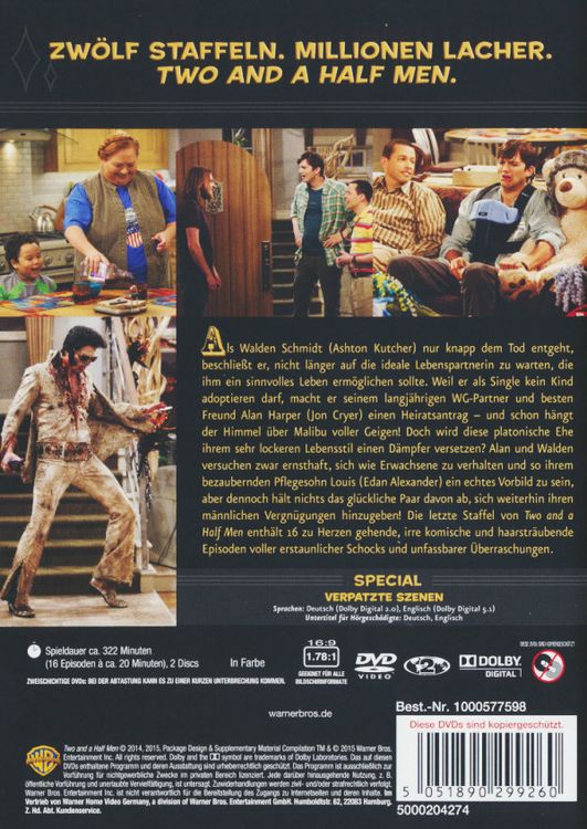 Produktbild: Two and a Half Men - Staffel 12 [2 DVDs]