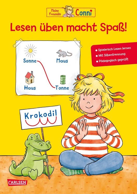 Produktbild: Conni Gelbe Reihe (Besch&auml;ftigungsbuch): Lesen &uuml;ben macht Spa&szlig;!
