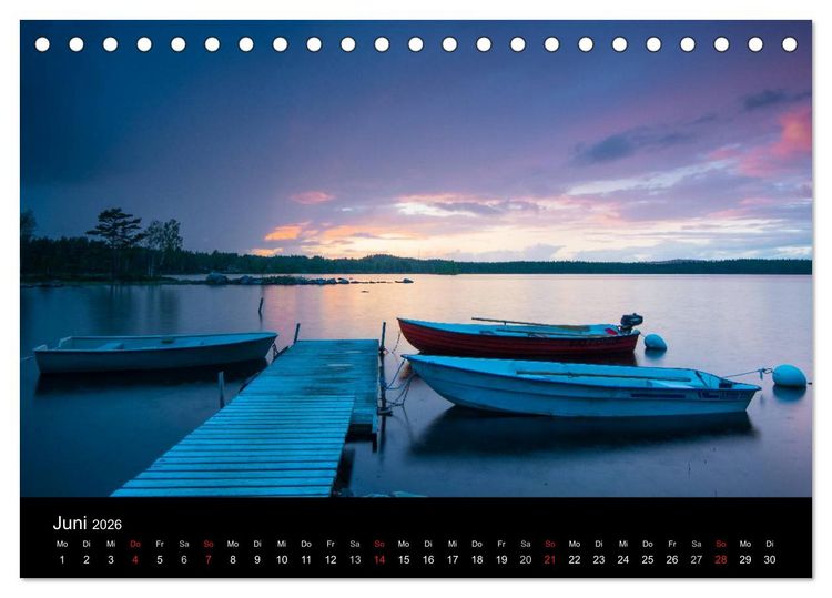 Produktbild: Skandinavien - Im Licht des Nordens (Tischkalender 2026 DIN A5 quer), CALVENDO Monatskalender