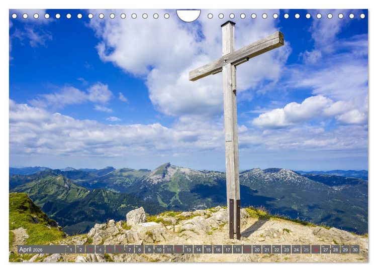 Produktbild: Wanderziele rund um Oberstdorf (Wandkalender 2026 DIN A4 quer), CALVENDO Monatskalender