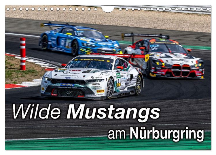 Produktbild: Wilde Mustangs am N&uuml;rburgring (Wandkalender 2026 DIN A4 quer), CALVENDO Monatskalender